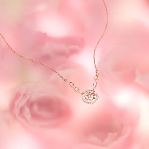 Intwine Rose Diamond Necklace