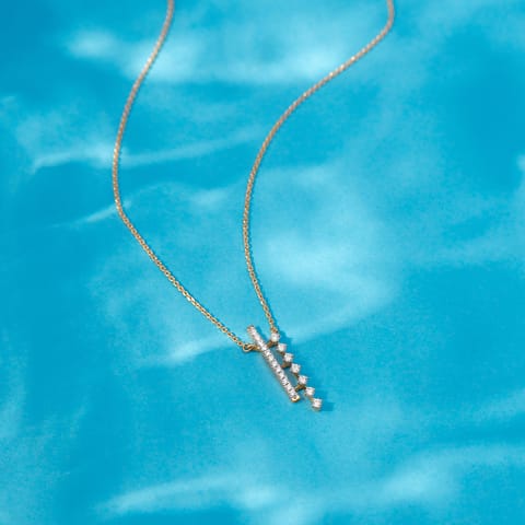 Sheer Streaks Diamond Necklace