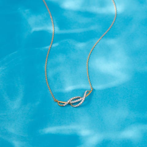 Lumiere Twist Diamond Necklace