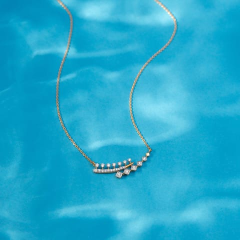 Linear Binge Diamond Necklace Linear Binge Diamond Necklace
