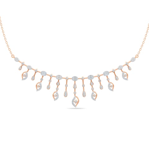 Shimmery Rays Diamond Necklace