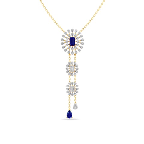 Sheron Blue Gemstone Necklace
