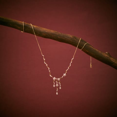 Fluer Fall Diamond Necklace
