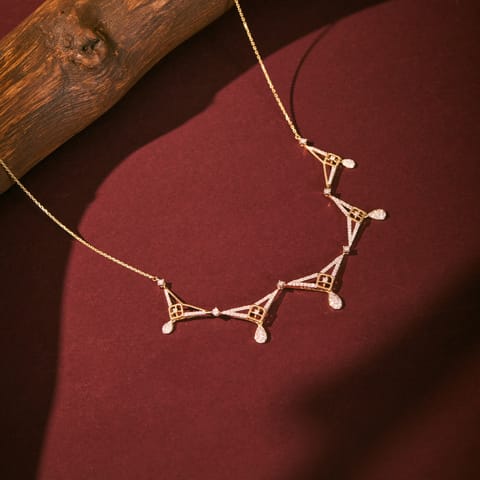 Swaying Tiara Diamond Necklace