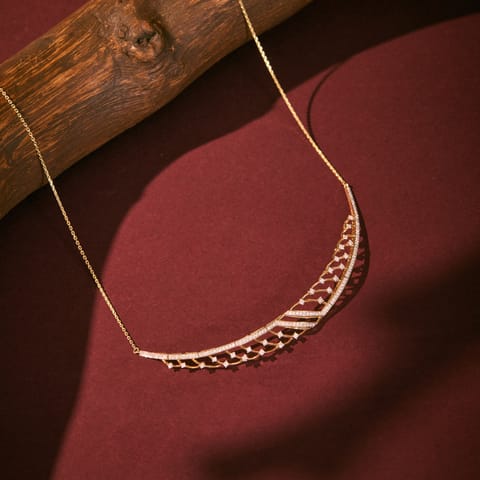 Chevron Arc Diamond Necklace Chevron Arc Diamond Necklace