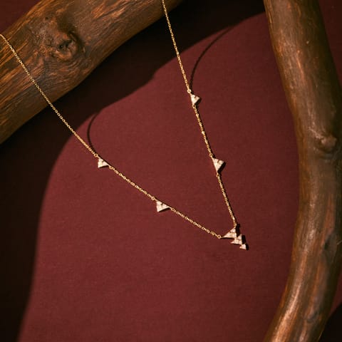 Trigonal Station Diamond Necklace Trigonal Station Diamond Necklace