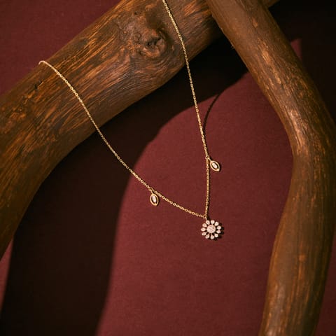 Sunburst Station Diamond Necklace Sunburst Station Diamond Necklace