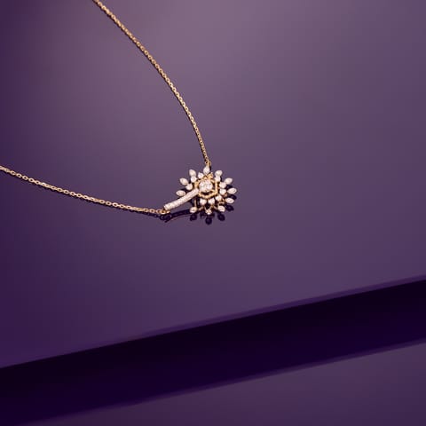 Linear Starburst Diamond Necklace Linear Starburst Diamond Necklace