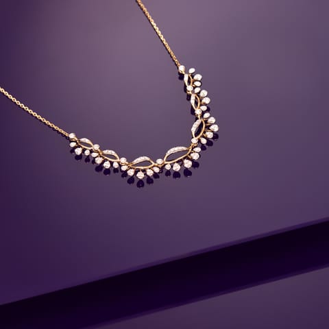 Whispering Loop Diamond Necklace