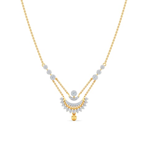 Celestial Crescent Diamond Necklace Celestial Crescent Diamond Necklace