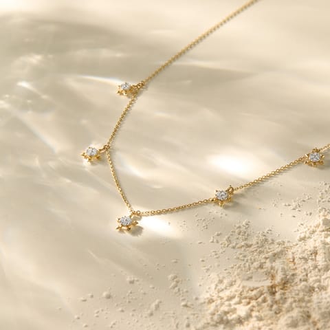 Starry Trails Diamond Necklace