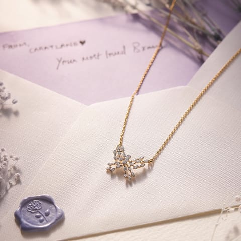 Graceful Butterfly Diamond Necklace