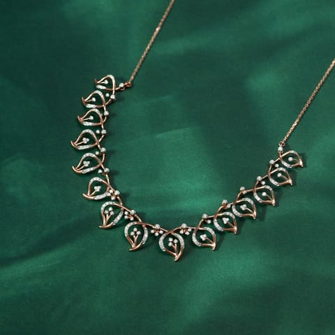 Leaflet Gleam Diamond Necklace Leaflet Gleam Diamond Necklace