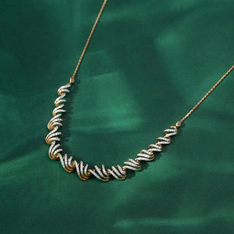 Radiant Twist Diamond Necklace Radiant Twist Diamond Necklace