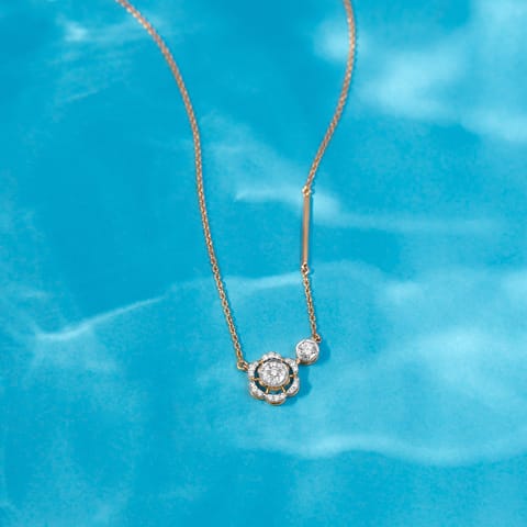 Petite Rosette Diamond Necklace
