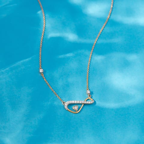 Asymmetric Infinity Diamond Necklace Asymmetric Infinity Diamond Necklace