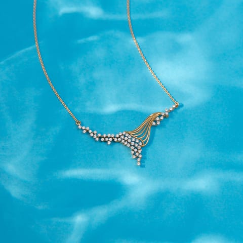 Opulent Golden Diamond Necklace Opulent Golden Diamond Necklace