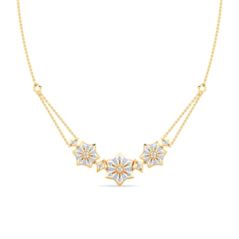 Starry Floria Diamond Choker Necklace