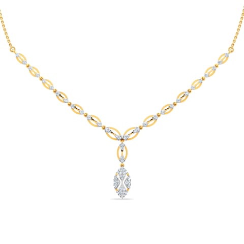 Lucent Flow Diamond Necklace