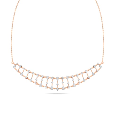 Sparkling Traverse Diamond Necklace