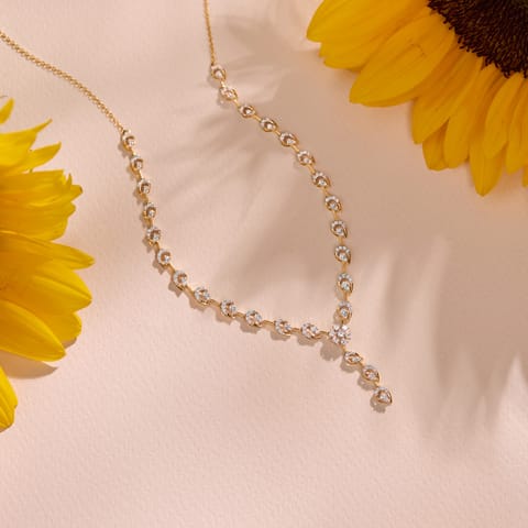 Cluster Teardrop Diamond Necklace Cluster Teardrop Diamond Necklace