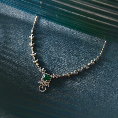 Verdant Allure Gemstone Necklace
