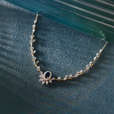 Symphony Blu Gemstone Necklace