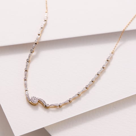 Dazzling Swirl Diamond Necklace Dazzling Swirl Diamond Necklace