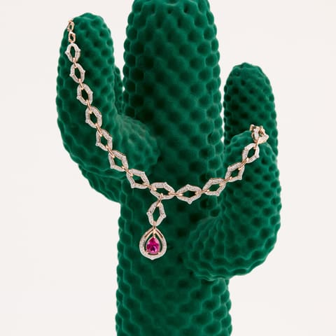 Radiant Rouge Gemstone Necklace Radiant Rouge Gemstone Necklace
