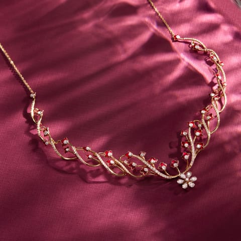 Floral Reverie Diamond Necklace