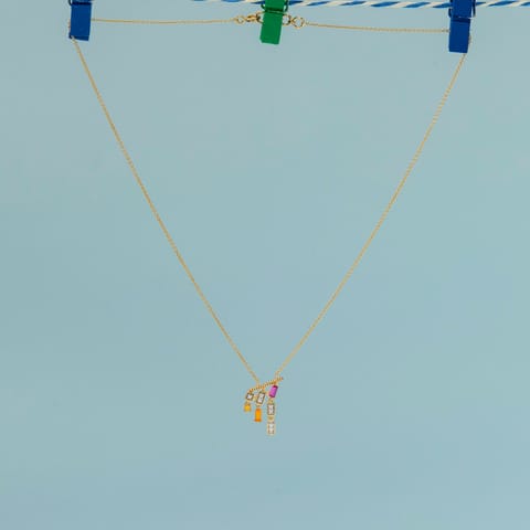 Tiny Quads Diamond Necklace Tiny Quads Diamond Necklace
