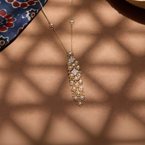 Ajrakh Aura Diamond Necklace Ajrakh Aura Diamond Necklace