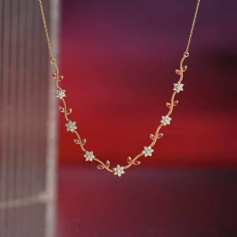 Blooming Trail Gemstone Necklace