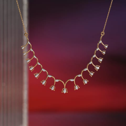 Tulip Trails 9KT Diamond Necklace Tulip Trails 9KT Diamond Necklace