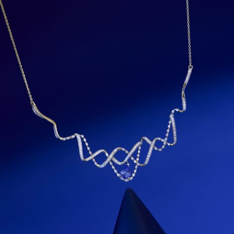 Meander Blue Gemstone Necklace Meander Blue Gemstone Necklace