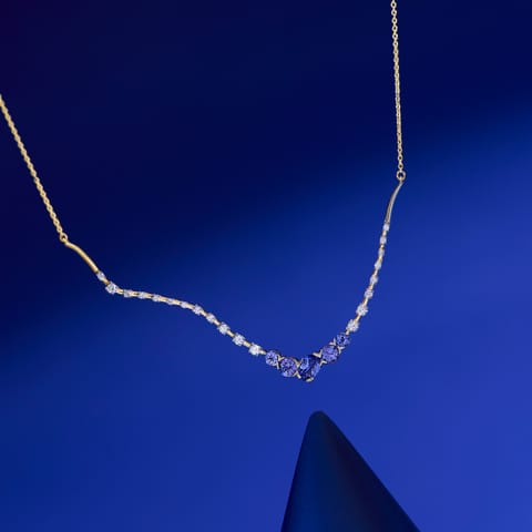 Tanzanite Streak Gemstone Necklace