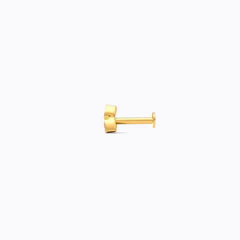 Three Stone 22k Diamond Nose Pin Three Stone 22k Diamond Nose Pin