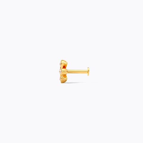 Five Stone 22k Diamond Nose Pin Five Stone 22k Diamond Nose Pin