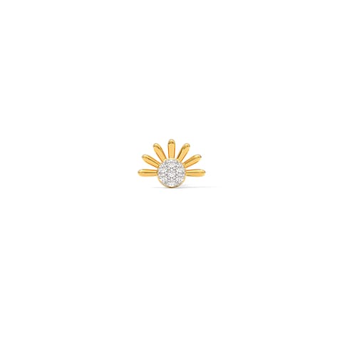 Floral Diamond Nose Pin