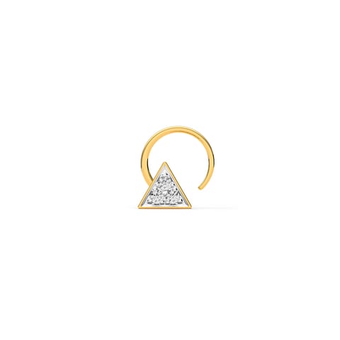 Triad Diamond Nose Pin