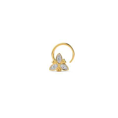 Leaflet Diamond Nose Pin Leaflet Diamond Nose Pin