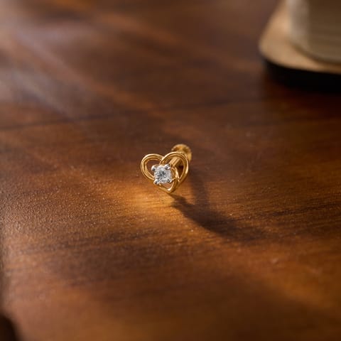 Dainty Heart Diamond Nose Pin Dainty Heart Diamond Nose Pin