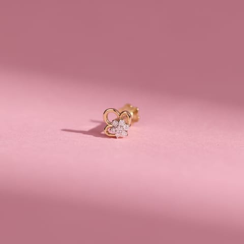 Fleur Glow Diamond Nose Pin