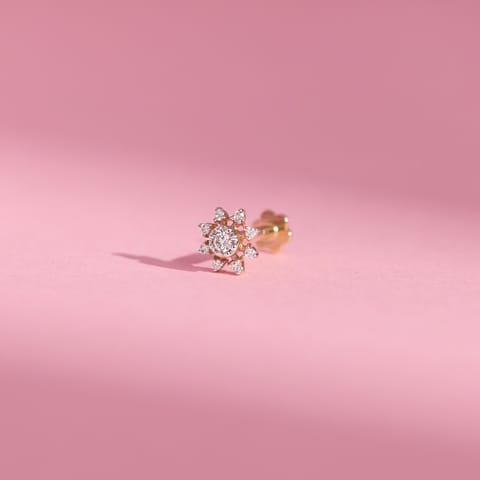 Dazzling Diamond Nose Pin