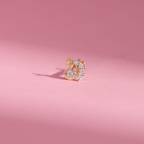 Mayura Diamond Nose Pin