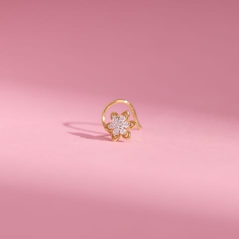 Floral Grace Diamond Nose Pin Floral Grace Diamond Nose Pin