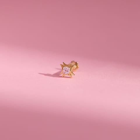 Luminous Spark Diamond Nose Pin