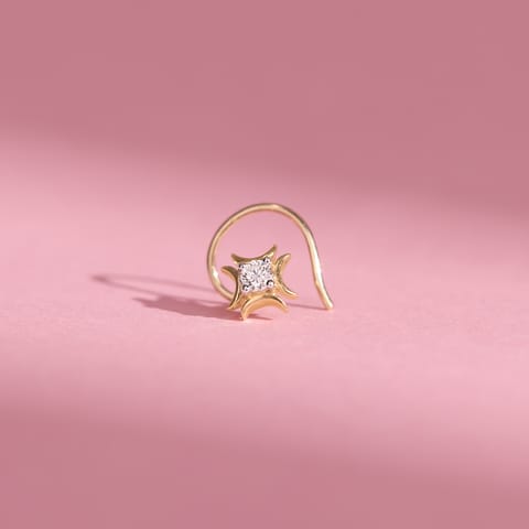 Luminous Spark Diamond Nose Pin