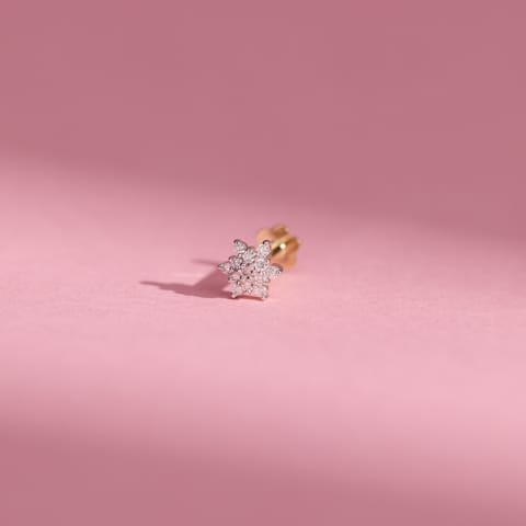 Starlit Spark Diamond Nose Pin