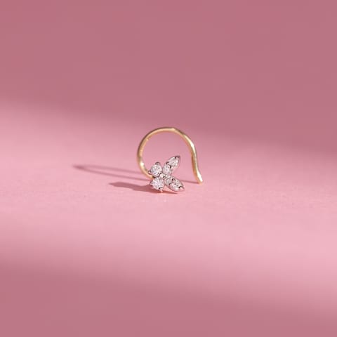 Serene Butterfly Diamond Nose Pin